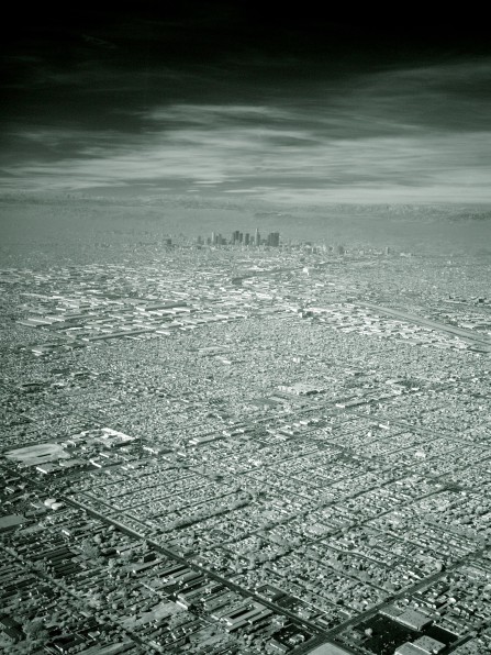 Los angeles by Michael Görmann city LA california hollywood USA unites states architecture urban neighbourhood aerial photography of los angeles dense street milliions population black and white monochrome photography