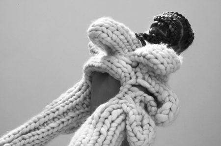 knitwear collection 'More or Less' by dutch fashion designer Nanna van Blaaderen / 