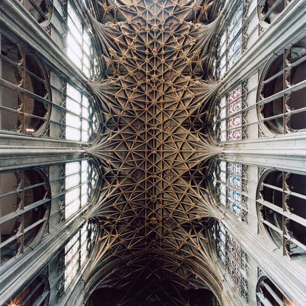 From the series 'Vaults' by photographer David Stephenson in which he beautifully captures cathedral and church ceilings across Europe.